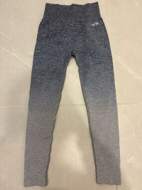 AYBL Seamless Blue Gray Marl Ombré Leggings XS